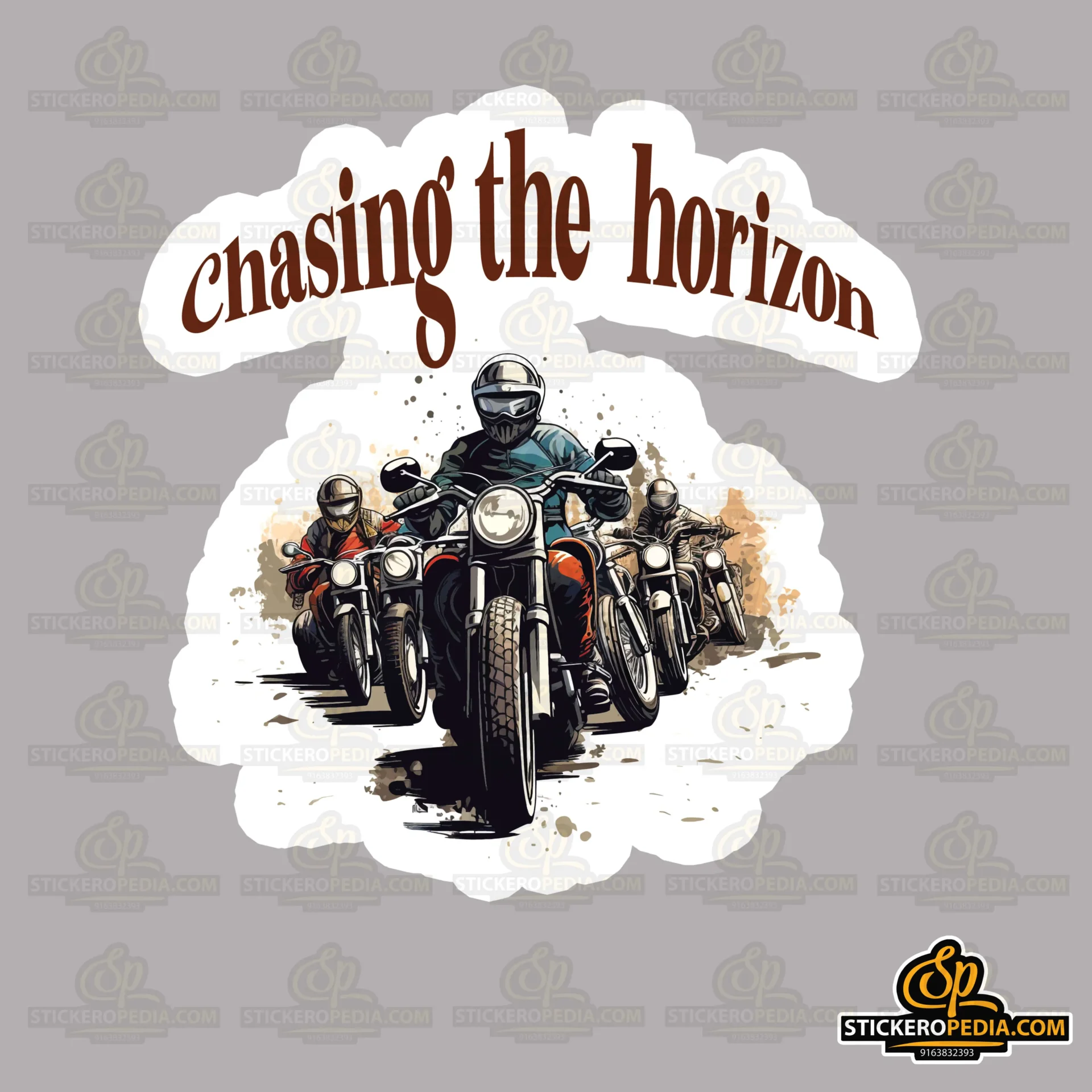 Chasing the horizon sticker