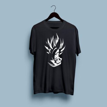 Dragon Ball Z Goku Black half round neck tshirt