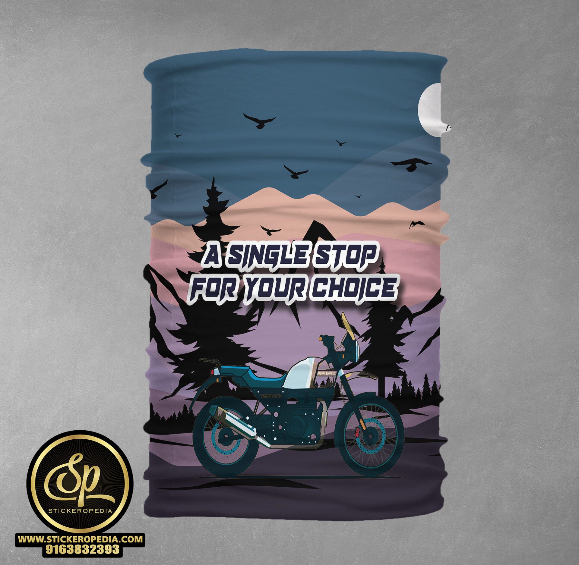 RIDING LANDSCAPE TRAVEL BIKE DRYFIT BUFF FOR BIKERS