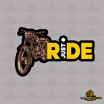 Just Ride sticker