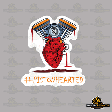 Piston Heart sticker