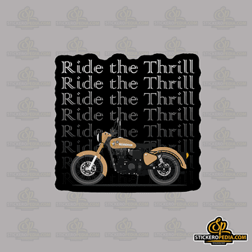 Ride The Thrill Bullet sticker